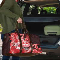 Hawaii Kalani High School Travel Bag Tribal Tattoo With Hibiscus Flowers LT05 - Polynesian Pride