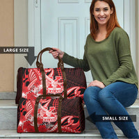 Hawaii Kalani High School Travel Bag Tribal Tattoo With Hibiscus Flowers LT05 - Polynesian Pride