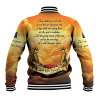New Zealand And Australia ANZAC Day Baseball Jacket Sinai Palestine Campaign Lest We Forget LT05 - Polynesian Pride
