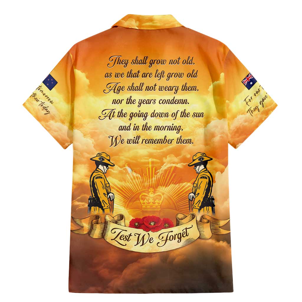 New Zealand And Australia ANZAC Day Family Matching Mermaid Dress and Hawaiian Shirt Sinai Palestine Campaign Lest We Forget