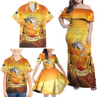 New Zealand And Australia ANZAC Day Family Matching Off Shoulder Maxi Dress and Hawaiian Shirt Sinai Palestine Campaign Lest We Forget