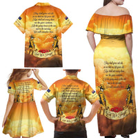 New Zealand And Australia ANZAC Day Family Matching Off Shoulder Maxi Dress and Hawaiian Shirt Sinai Palestine Campaign Lest We Forget
