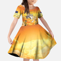 New Zealand And Australia ANZAC Day Family Matching Summer Maxi Dress and Hawaiian Shirt Sinai Palestine Campaign Lest We Forget