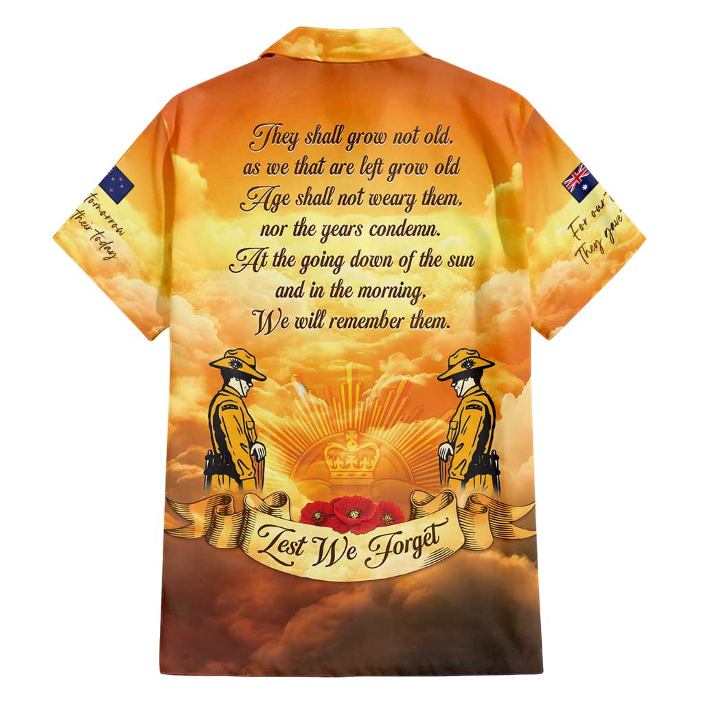 New Zealand And Australia ANZAC Day Hawaiian Shirt Sinai Palestine Campaign Lest We Forget