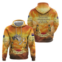 New Zealand And Australia ANZAC Day Hoodie Sinai Palestine Campaign Lest We Forget