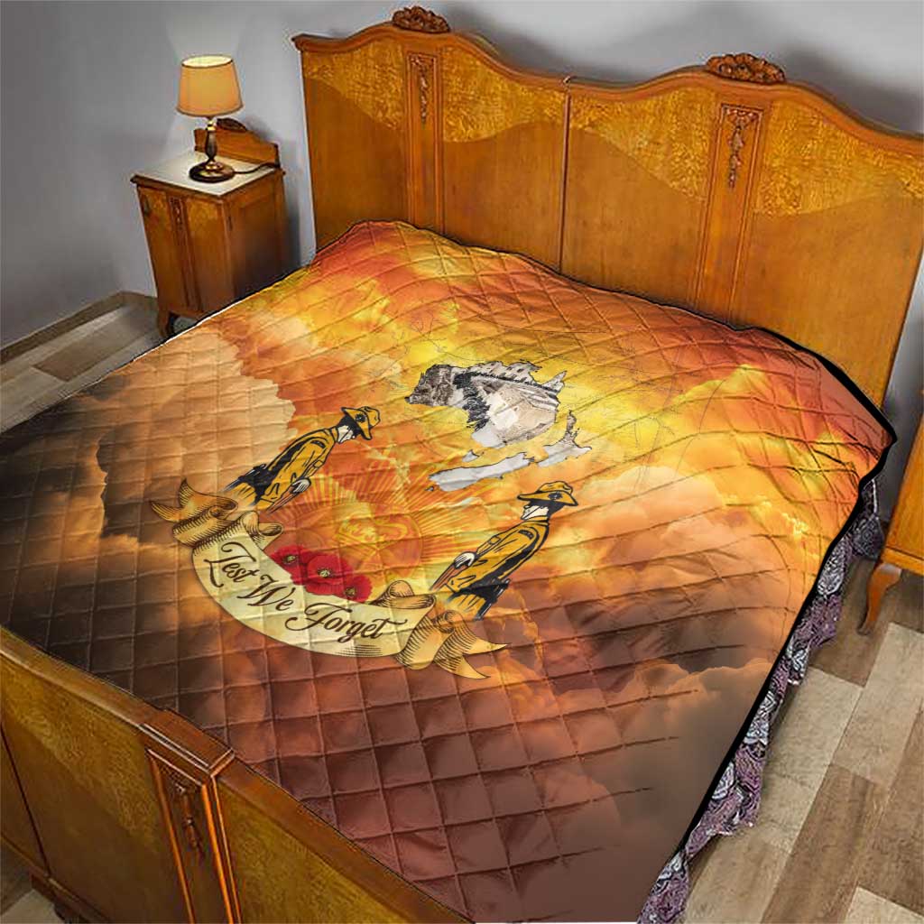 New Zealand And Australia ANZAC Day Quilt Sinai Palestine Campaign Lest We Forget