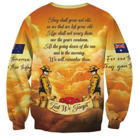 New Zealand And Australia ANZAC Day Sweatshirt Sinai Palestine Campaign Lest We Forget LT05 - Polynesian Pride