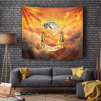 New Zealand And Australia ANZAC Day Tapestry Sinai Palestine Campaign Lest We Forget LT05 Orange - Polynesian Pride