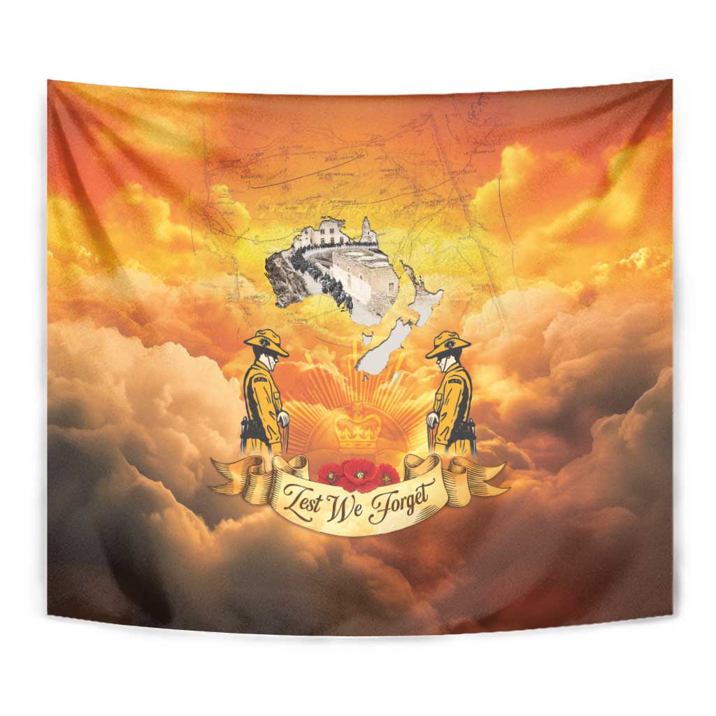 New Zealand And Australia ANZAC Day Tapestry Sinai Palestine Campaign Lest We Forget LT05 - Polynesian Pride