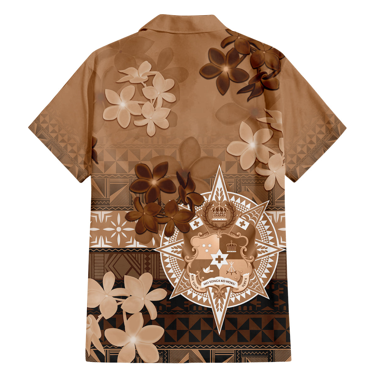 Tonga Emancipation Day Family Matching Tank Maxi Dress and Hawaiian Shirt Tongan Kupesi Ngatu Pattern Vintage Style