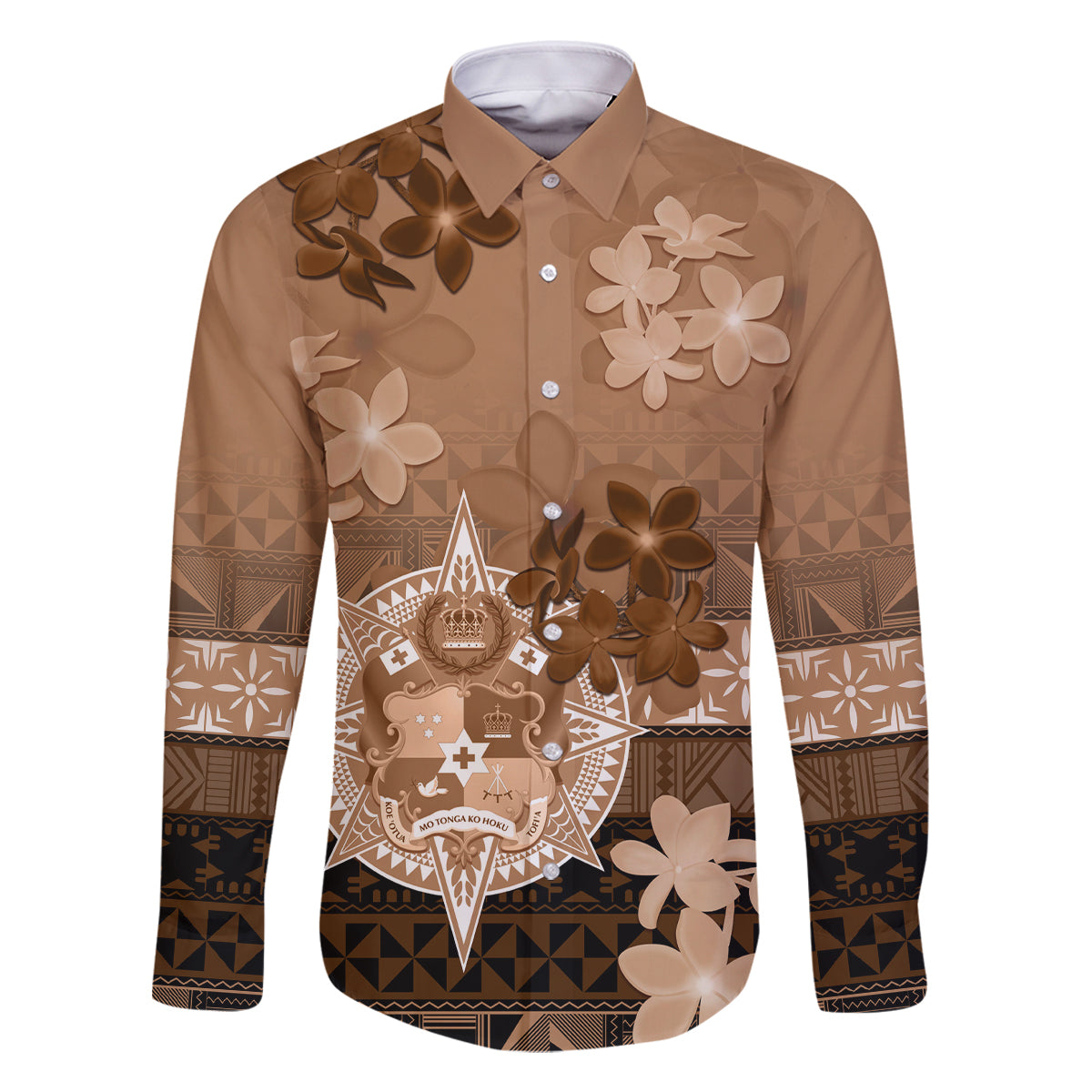 Tonga Emancipation Day Family Matching Tank Maxi Dress and Hawaiian Shirt Tongan Kupesi Ngatu Pattern Vintage Style