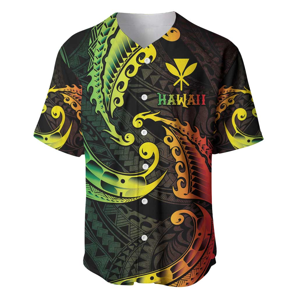 AAPI Heritage Month Baseball Jersey Kanaka Maoli Polynesian Tribal Wave