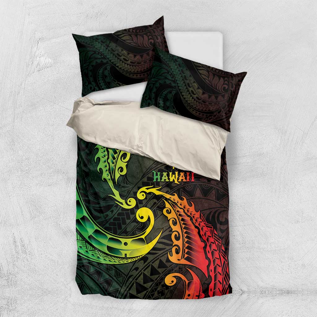 AAPI Heritage Month Bedding Set Kanaka Maoli Polynesian Tribal Wave