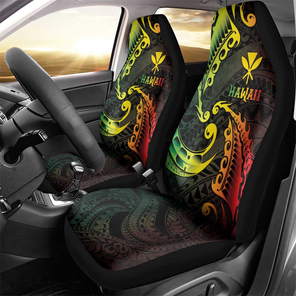 AAPI Heritage Month Car Seat Cover Kanaka Maoli Polynesian Tribal Wave