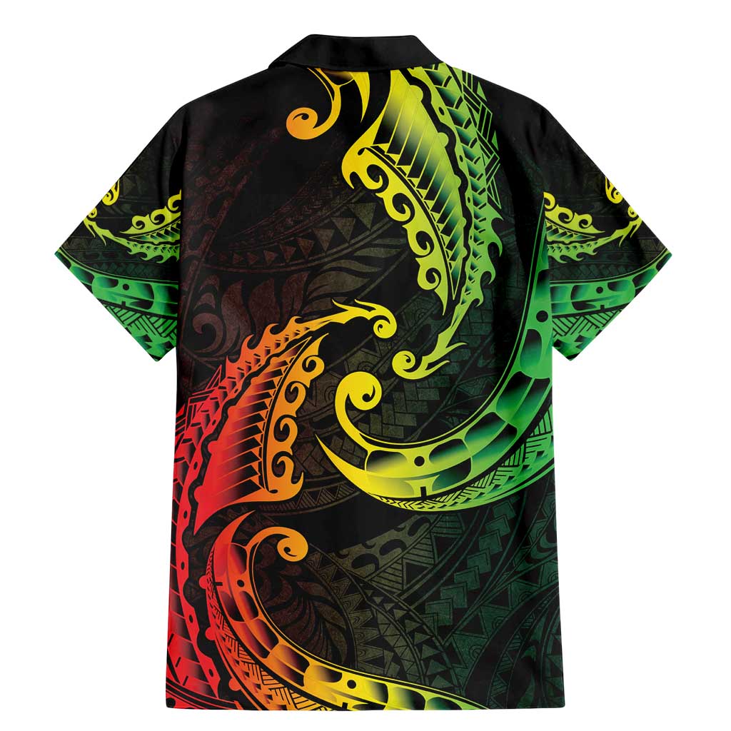 AAPI Heritage Month Family Matching Mermaid Dress and Hawaiian Shirt Kanaka Maoli Polynesian Tribal Wave