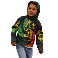 AAPI Heritage Month Kid Hoodie Kanaka Maoli Polynesian Tribal Wave