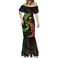 AAPI Heritage Month Mermaid Dress Kanaka Maoli Polynesian Tribal Wave