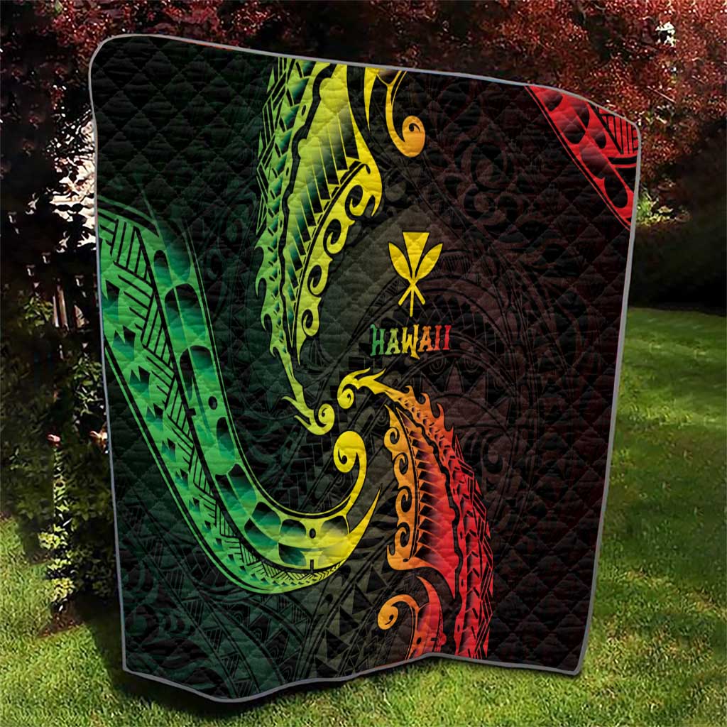 AAPI Heritage Month Quilt Kanaka Maoli Polynesian Tribal Wave