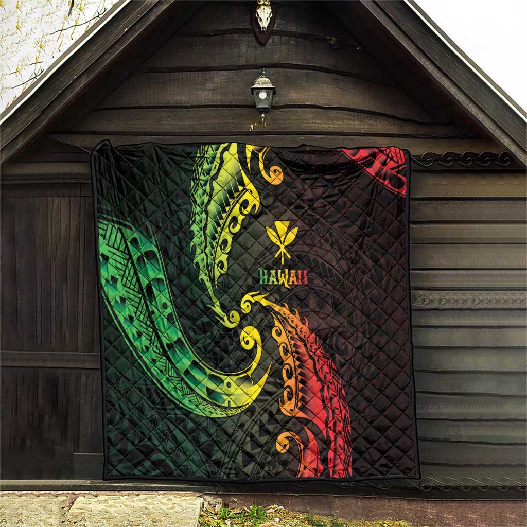 AAPI Heritage Month Quilt Kanaka Maoli Polynesian Tribal Wave