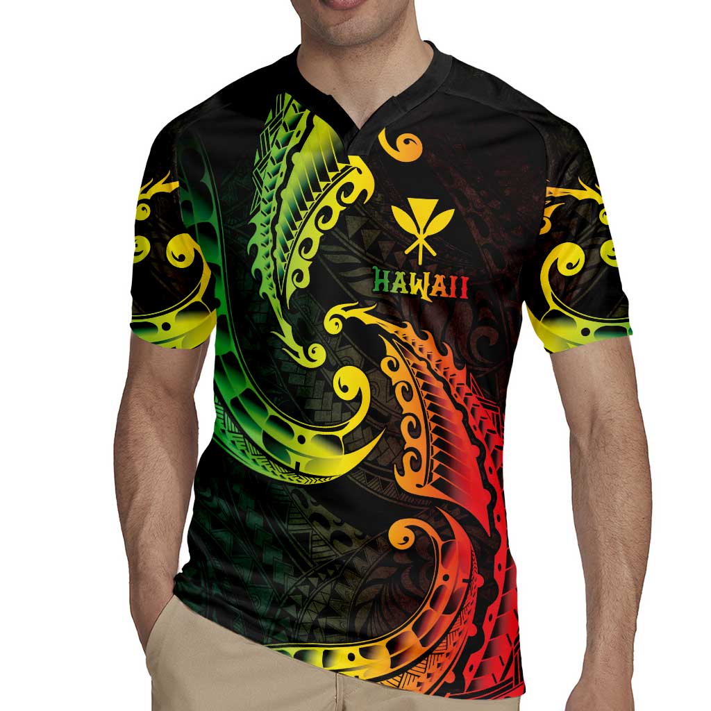 AAPI Heritage Month Rugby Jersey Kanaka Maoli Polynesian Tribal Wave