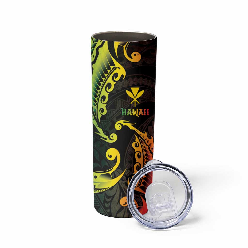 AAPI Heritage Month Skinny Tumbler Kanaka Maoli Polynesian Tribal Wave