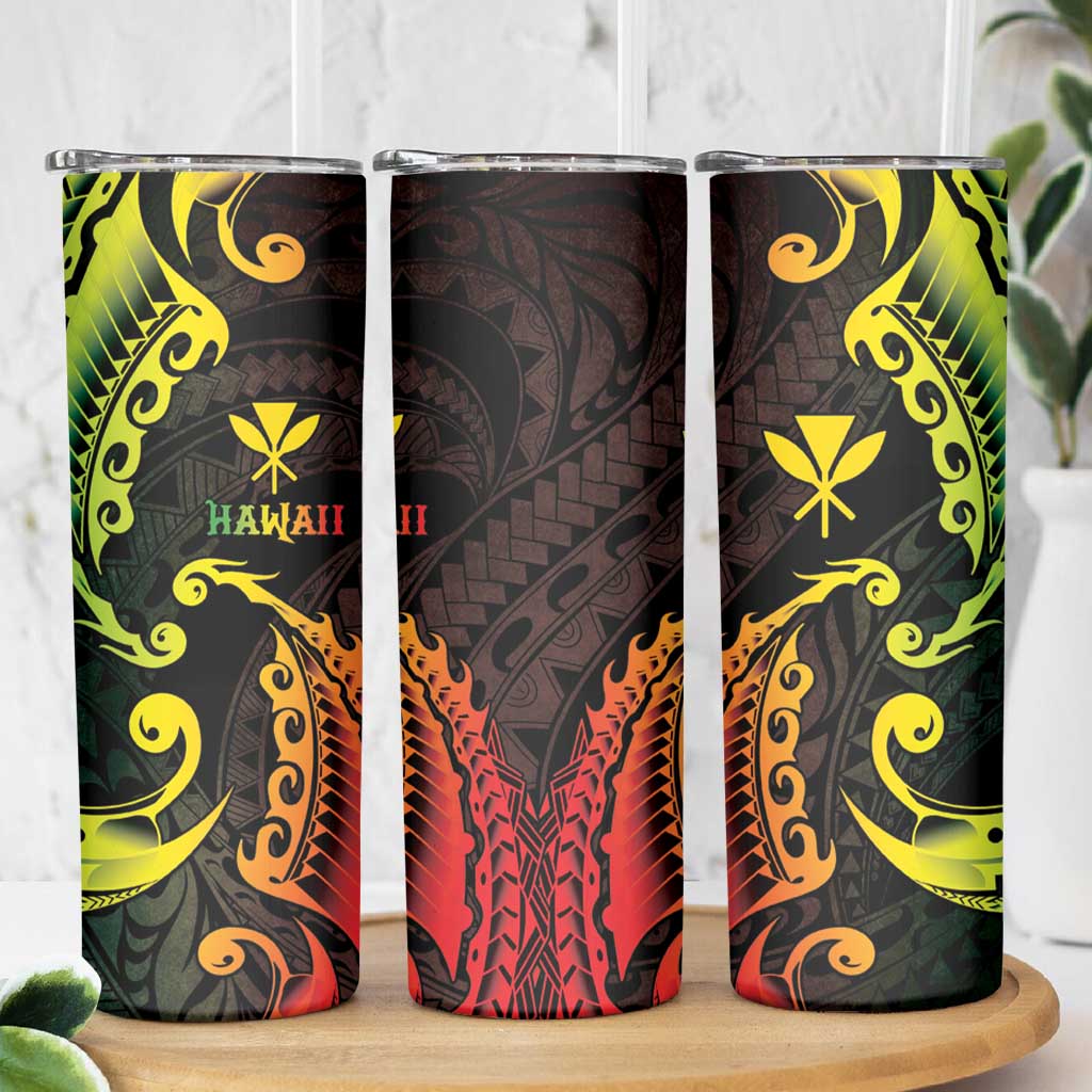AAPI Heritage Month Skinny Tumbler Kanaka Maoli Polynesian Tribal Wave