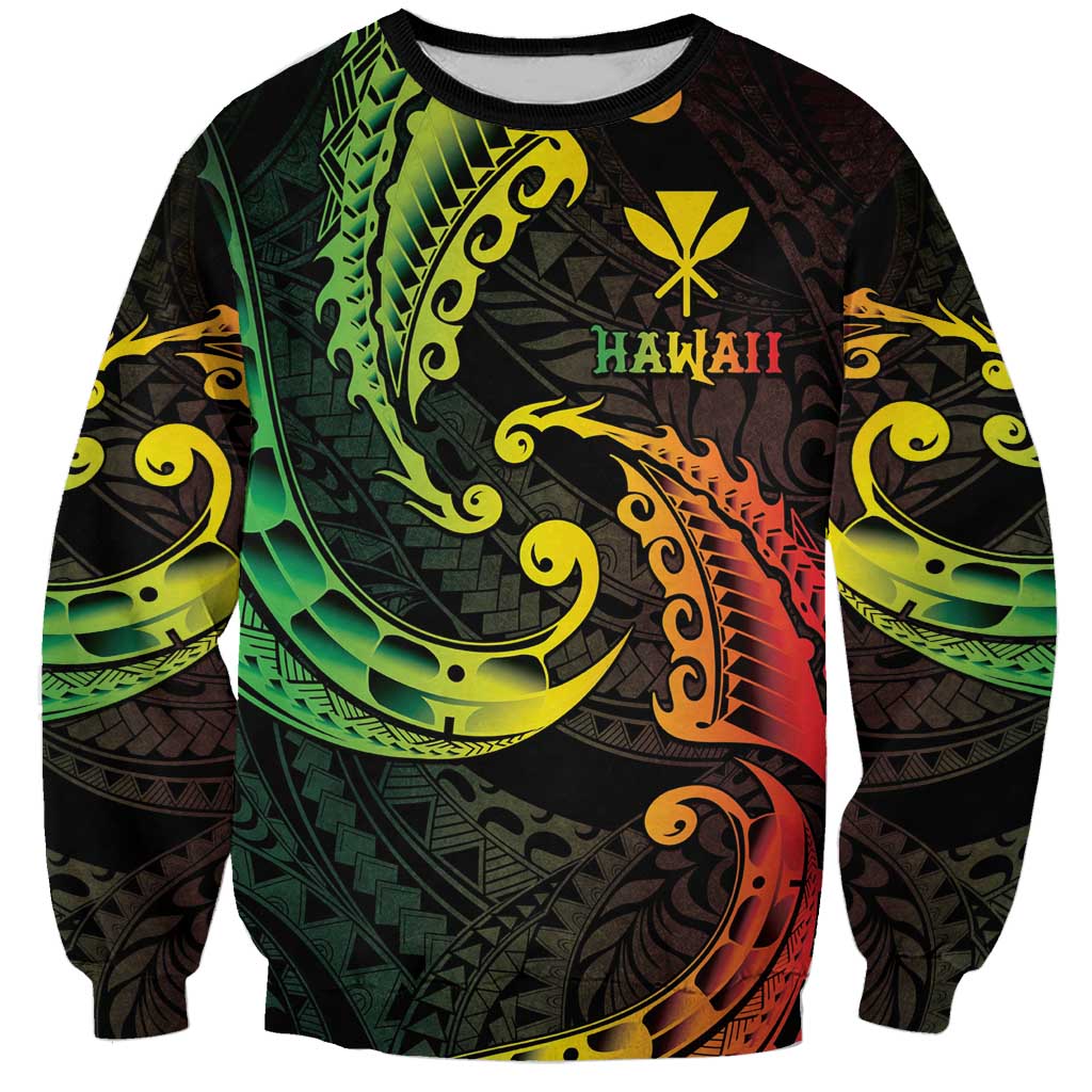 AAPI Heritage Month Sweatshirt Kanaka Maoli Polynesian Tribal Wave