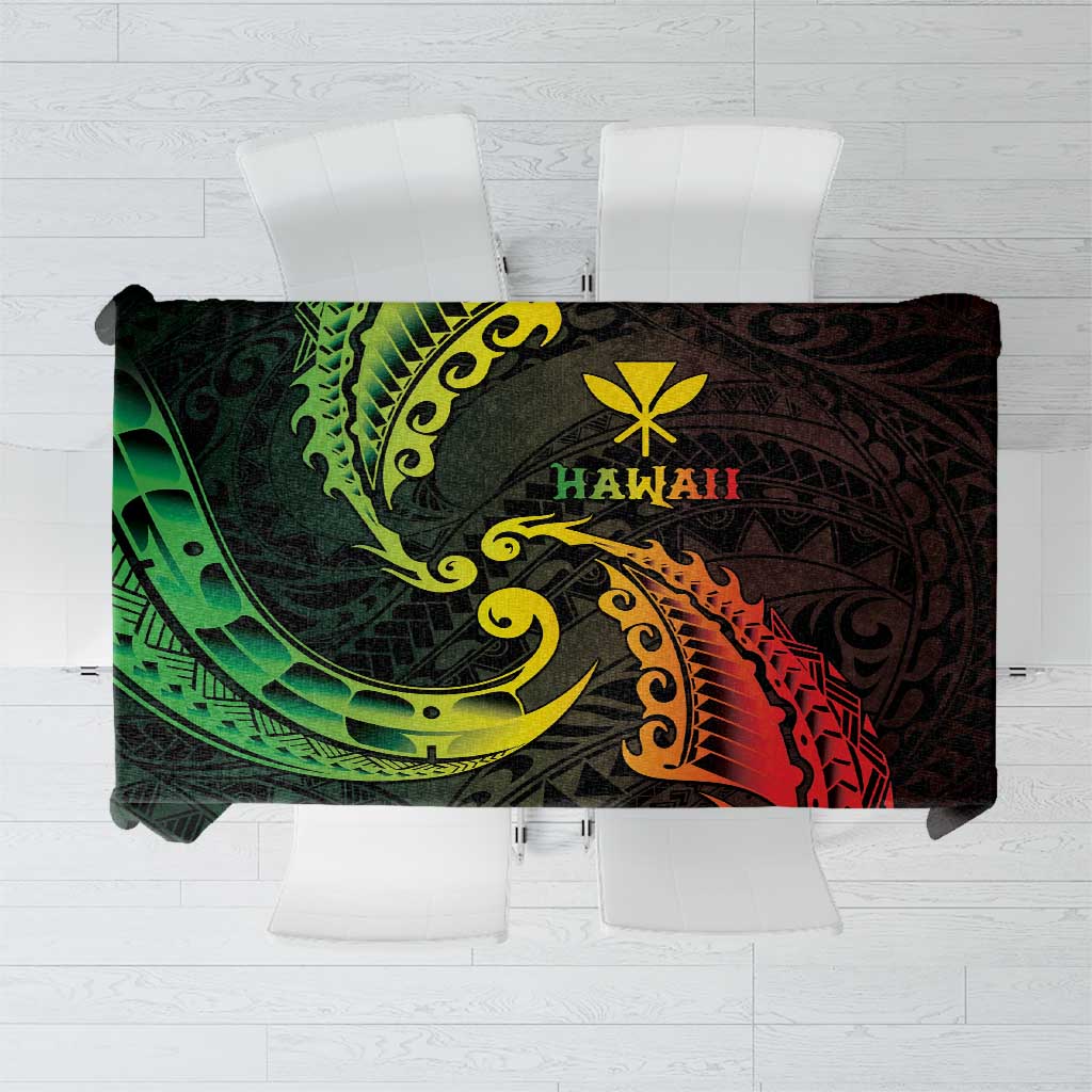 AAPI Heritage Month Tablecloth Kanaka Maoli Polynesian Tribal Wave