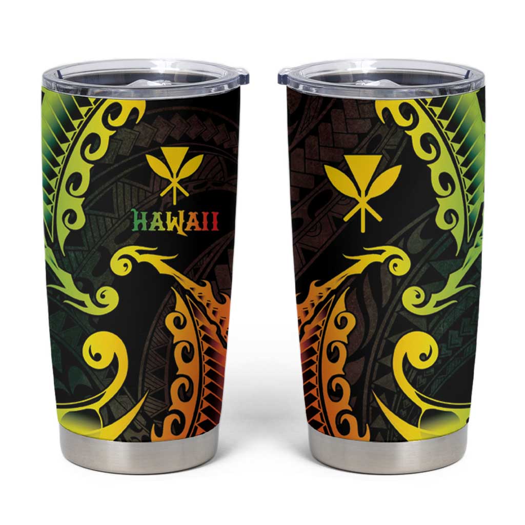 AAPI Heritage Month Tumbler Cup Kanaka Maoli Polynesian Tribal Wave