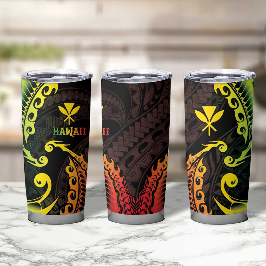 AAPI Heritage Month Tumbler Cup Kanaka Maoli Polynesian Tribal Wave
