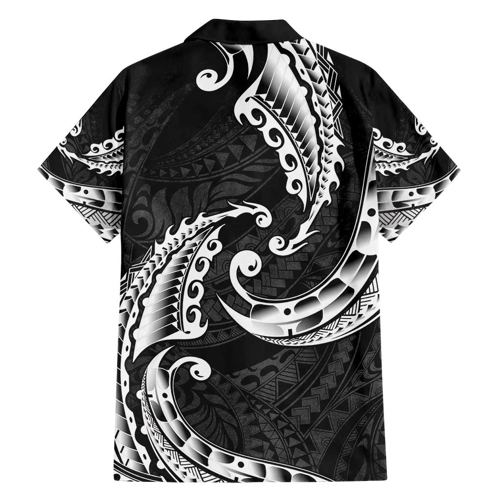 AAPI Heritage Month Family Matching Long Sleeve Bodycon Dress and Hawaiian Shirt American Samoa Polynesian Tribal Wave