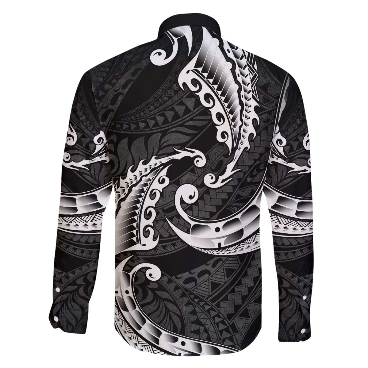 AAPI Heritage Month Family Matching Off The Shoulder Long Sleeve Dress and Hawaiian Shirt American Samoa Polynesian Tribal Wave