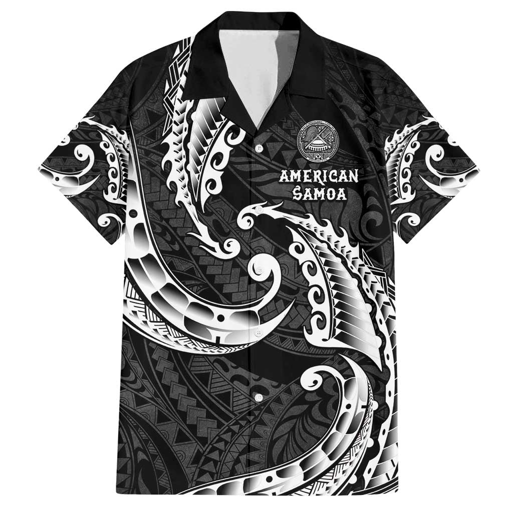 AAPI Heritage Month Family Matching Puletasi and Hawaiian Shirt American Samoa Polynesian Tribal Wave