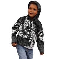 AAPI Heritage Month Kid Hoodie American Samoa Polynesian Tribal Wave