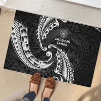 AAPI Heritage Month Rubber Doormat American Samoa Polynesian Tribal Wave