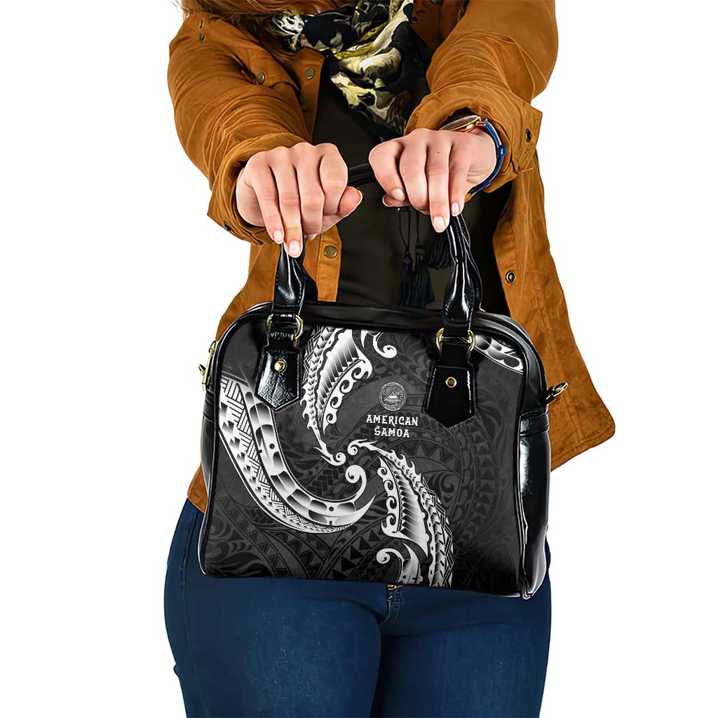 AAPI Heritage Month Shoulder Handbag American Samoa Polynesian Tribal Wave