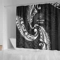 AAPI Heritage Month Shower Curtain American Samoa Polynesian Tribal Wave