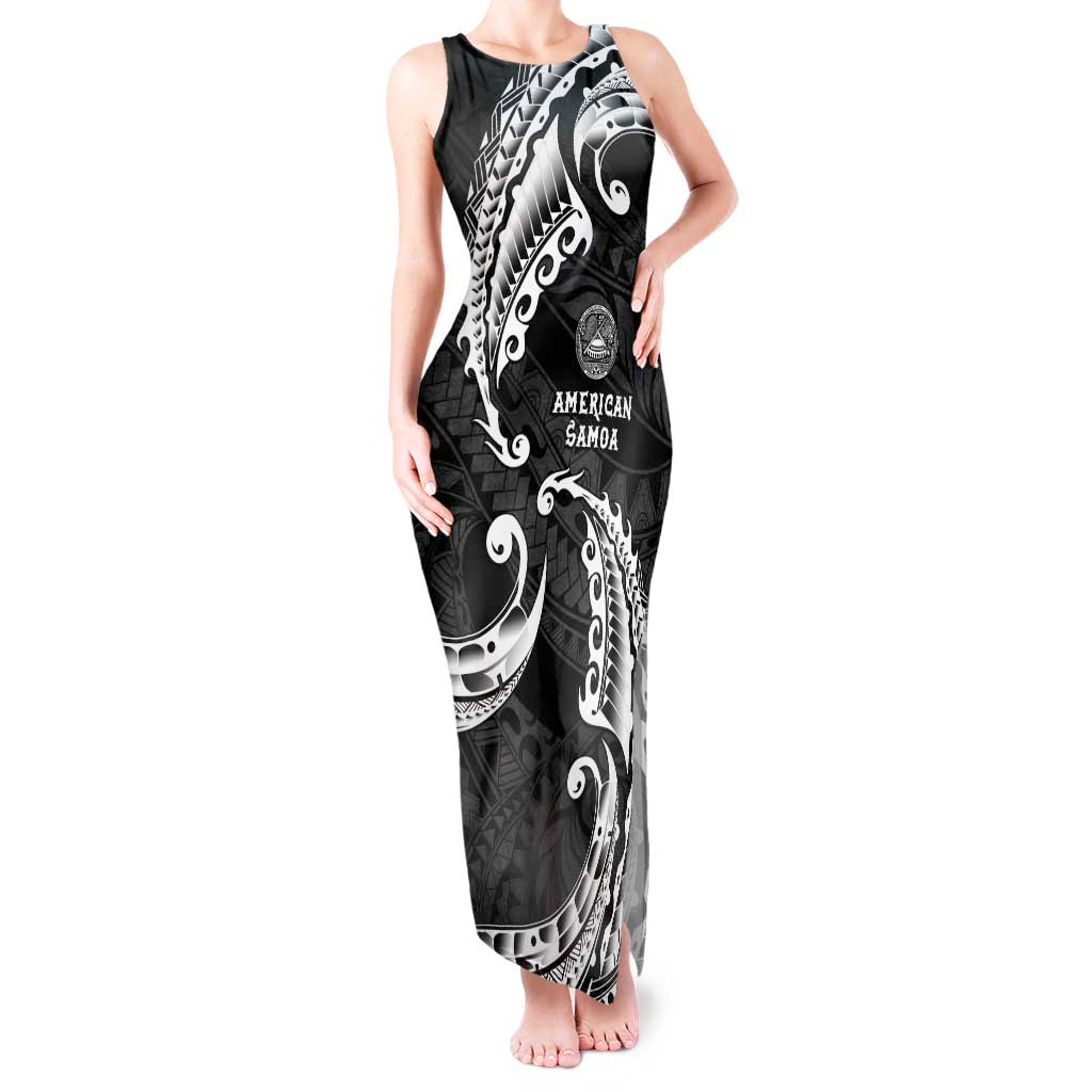 AAPI Heritage Month Tank Maxi Dress American Samoa Polynesian Tribal Wave
