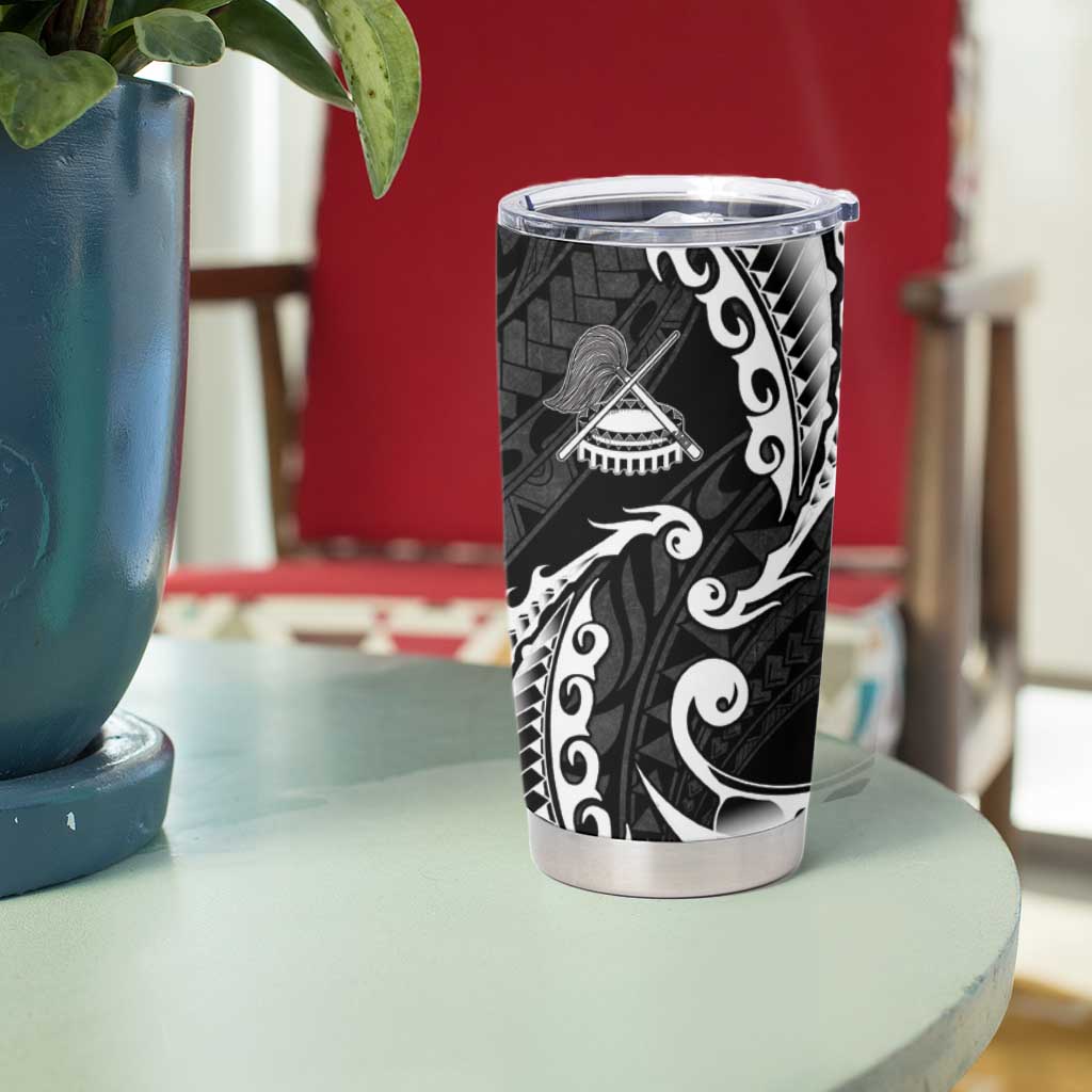 AAPI Heritage Month Tumbler Cup American Samoa Polynesian Tribal Wave