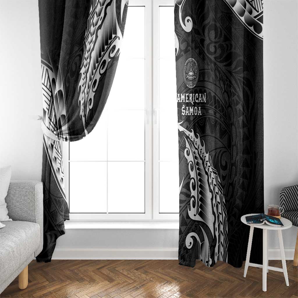 AAPI Heritage Month Window Curtain American Samoa Polynesian Tribal Wave