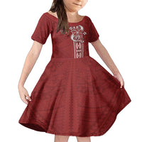 Tonga Language Week Family Matching Long Sleeve Bodycon Dress and Hawaiian Shirt Malo e Lelei Kupesi Ngatu Pattern