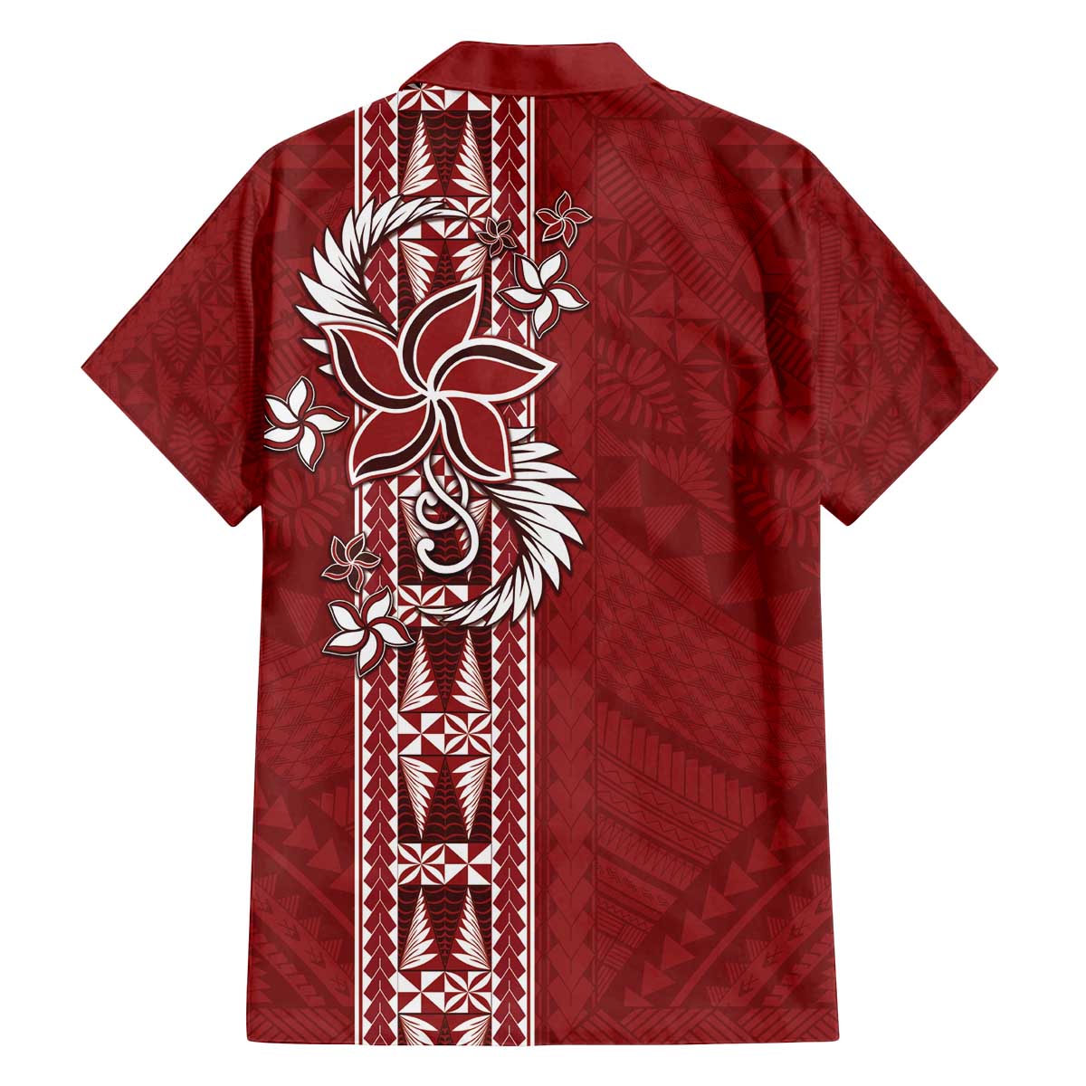Tonga Language Week Family Matching Puletasi and Hawaiian Shirt Malo e Lelei Kupesi Ngatu Pattern