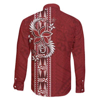 Tonga Language Week Family Matching Tank Maxi Dress and Hawaiian Shirt Malo e Lelei Kupesi Ngatu Pattern LT05 - Polynesian Pride