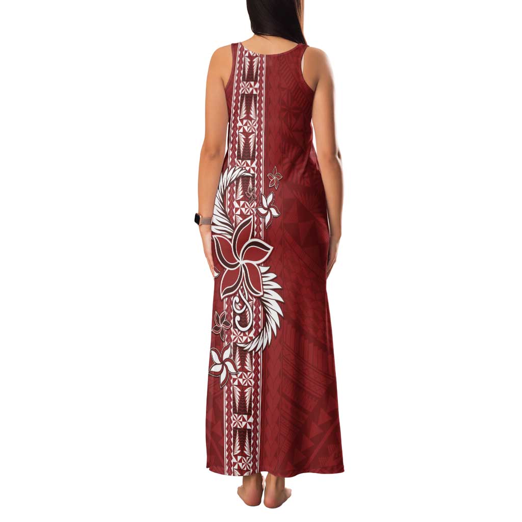 Tonga Language Week Family Matching Tank Maxi Dress and Hawaiian Shirt Malo e Lelei Kupesi Ngatu Pattern LT05 - Polynesian Pride