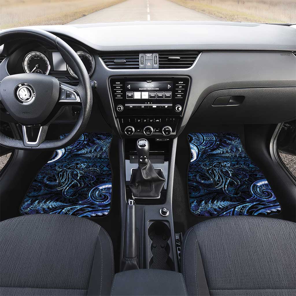 Aotearoa New Zealand Octopus Car Mats Silver Fern Maori Pattern