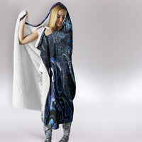 Aotearoa New Zealand Octopus Hooded Blanket Silver Fern Maori Pattern LT05 - Polynesian Pride