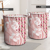 Samoa Teuila Laundry Basket Pink Samoan Siapo Motifs LT05 - Polynesian Pride