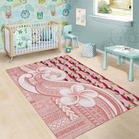 Samoa Teuila Area Rug Pink Samoan Siapo Motifs LT05 - Polynesian Pride