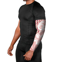 Samoa Teuila Arm Sleeves Pink Samoan Siapo Motifs LT05 - Polynesian Pride