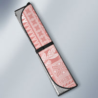 Samoa Teuila Auto Sun Shade Pink Samoan Siapo Motifs LT05 - Polynesian Pride